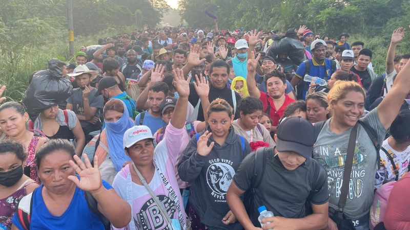 Nueva caravana de migrantes sale de Chiapas rumbo a Estados Unidos